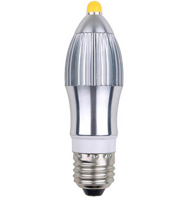 Hoge macht 7W E14 / E27, 85-265 V AC COB LED kaars Light Bulbs 3 jaar garantie